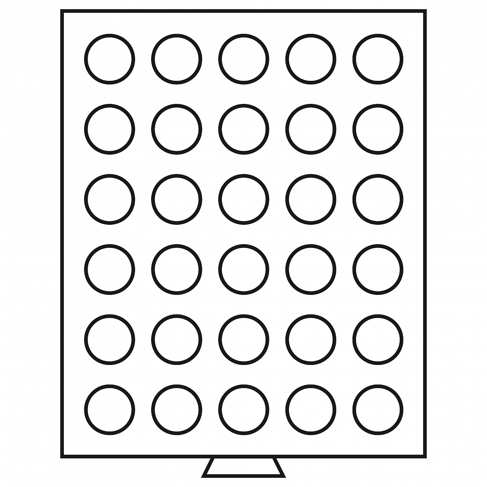 Tabuleiros MB 30 moedas 34 mm